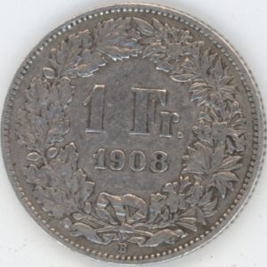 1 Franc 1908 (ss)