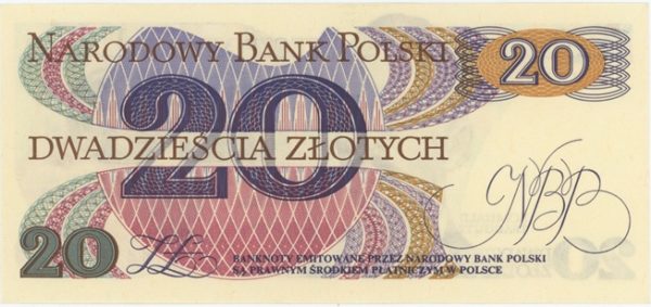Pologne 20 Zlotych 1982 Neuf – Image 2