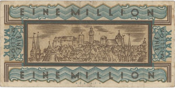 Germany Nürnberg 1000000 Mark 1923