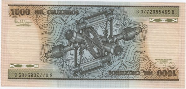 Brésil 1000 Cruzeiros ND (1981-86) Neuf – Image 2