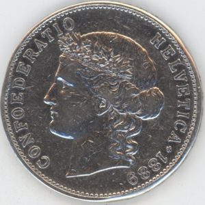 5 Francs 1889 (ss)