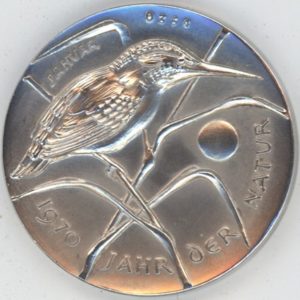 Médaille Année de la Nature 1970 "Janvier" (unz) en argent