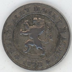 Belgique 10 Centimes 1895 FL. Leopold II (s-ss)