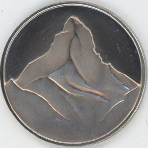 Médaille Valais Matterhorn 1965 (vz) en argent