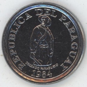 Paraguay 1 Guarani 1984 F.A.O. (vz-unz)