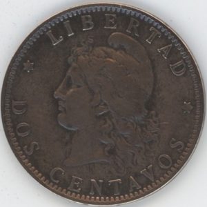 Argentine 2 Centavos 1890 (ss)