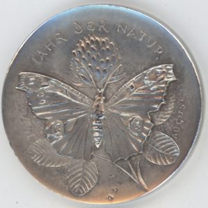 Médaille Année de la Nature 1970 "Aout" (unz) en argent