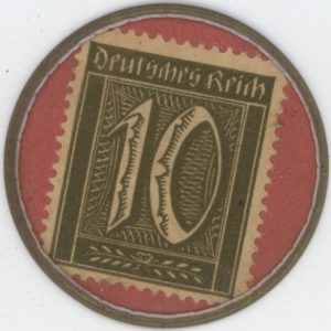 Germany Settrup Timbre monnaie 10 Pfennig ND 1921 Tebbenhoff (vz-unz)