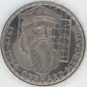 Allemagne 5 Mark 1969 F Gerhard Mercator (ss-vz) en argent
