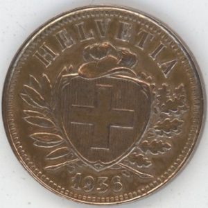 2 Centimes 1936 (ss+)