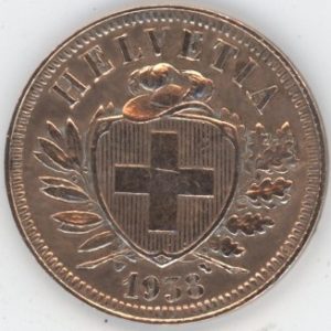 2 Centimes 1938 (ss+)