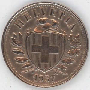 2 Centimes 1937 (ss)