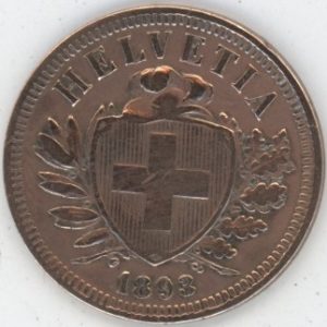 2 Centimes 1893 (ss)