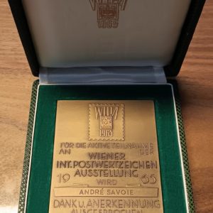 Médaille WIPA 1965 Exposition philatélique (unz)