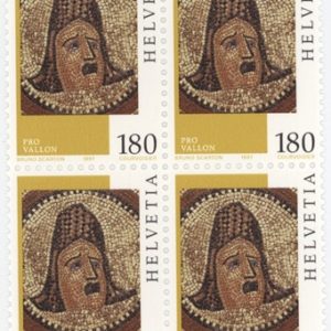 Timbres Bloc de quatre 1997 Art Gallo-Romain "Pavement de mosaïque" Neuf