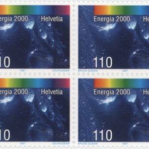 Timbres Bloc de quatre 1997 Energie 2000 Eau Neuf