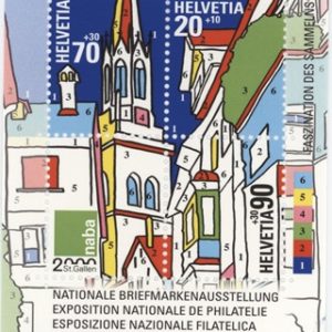 Timbres Bloc de quatre 1999 Exposition Nationale de Philatélie St.Gallen Neuf