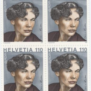 Timbres Bloc de quatre Europe 1996 Roten-Meyer écrivaine Neuf