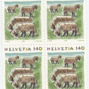 Timbres Bloc de quatre 1995 Animaux Moutons Neuf