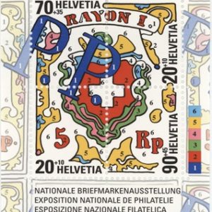 Timbres Bloc de quatre 2000 Exposition Nationale de Philatélie St.Gallen Neuf