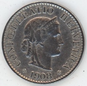 5 Centimes 1908 (ss)