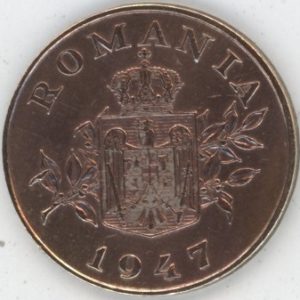 Roumanie 2 Lei 1947 Mihai I (ss)