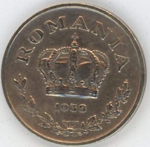 Roumanie 1 Leu 1938 Carol II (ss)