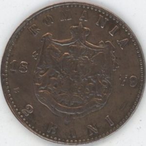 Roumanie 2 Bani 1879 B Carol I (ss+)