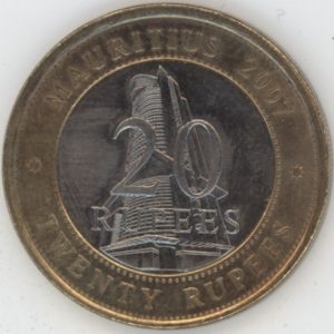 Mauritius Banque de l'Île Maurice 20 Rupees 2007 (vz)