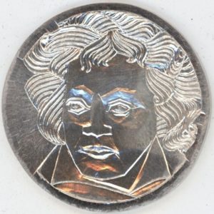 Médaille 1970 Ludwig Van Beethoven (unz) en argent 999