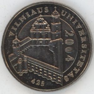 Lituanie 1 Litas 2004 "425ème Anniversaire de l'Université de Vilnius" (vz)