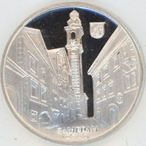 Médaille Graübunden Samedan (vz-unz) en argent 999