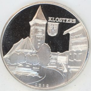 Médaille Graübunden Klosters (vz-unz) en argent 999