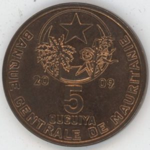 Mauritanie 5 Ouguiya 2009 (ss-vz)