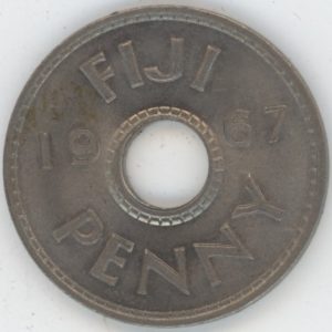 Fiji 1 Penny 1967 Elizabeth II (vz-unz)