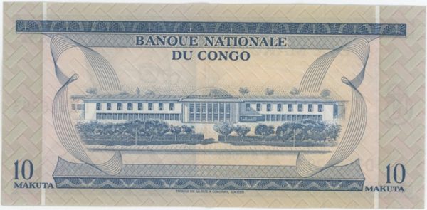 Congo République démocratique 10 Makuta 1968 – Image 2