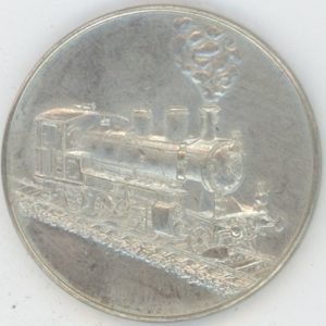 Médaille 100 Jahre Wadenswil Ensiedeln Bahn (vz) en argent