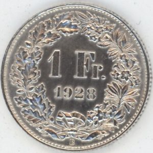 1 Franc 1928 (ss-vz)