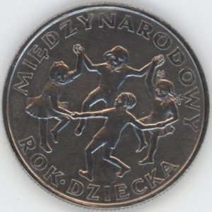 Pologne 20 Zlotych 1979 année internationale des enfants (vz)