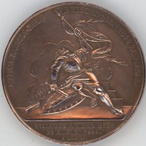 Médaille de Tir Basel Eidgenössiches Freischiessen 1844 (ss)