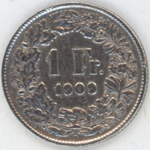 1 Franc 1909 (ss)