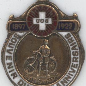Médaille UCS Lausanne Souvenir du 25ème Anniversaire 1897-1922 (ss)
