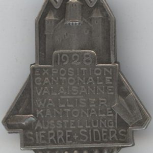 Médaille Valaisanne 1928 Exposition Cantonale Valaisanne Sierre/Siders