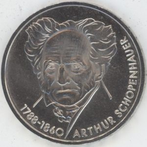 Allemagne 10 Mark 1988 D Arthur Schopenhauer (ss-vz) en argent