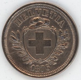 1 Centime 1876 (ss+)