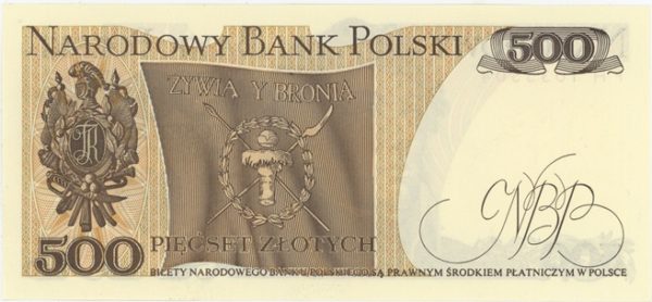 Pologne 500 Zlotych 1982 Neuf – Image 2