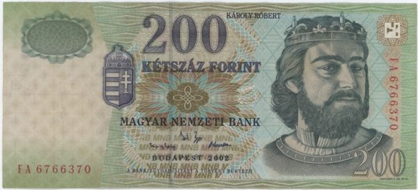 Hongrie 200 Forint 2002
