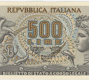 Italie 500 Lire 1970 Aretusa