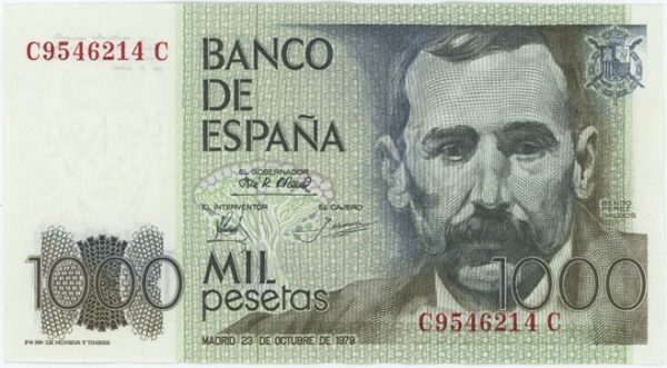 Espagne 1000 Pesetas 1979