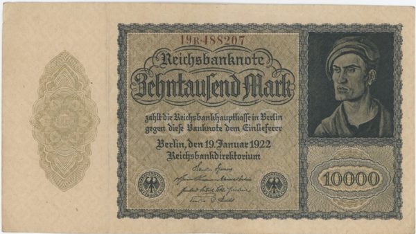 Germany Reichsbanknote 10 000 Mark 1922 petit format
